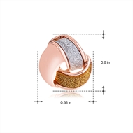 Picture of Dubai Rose Gold Plated Stud Earrings with Full Guarantee