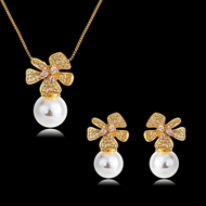 Picture of Popular Cubic Zirconia White Necklace and Earring Set