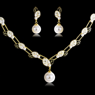 Picture of Fashionable Casual Classic Necklace and Earring Set