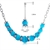 Picture of Shop Platinum Plated Opal Necklace and Earring Set with Wow Elements