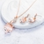 Picture of Delicate Small Rose Gold Plated Necklace and Earring Set