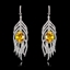 Show details for Fancy Big Cubic Zirconia Dangle Earrings