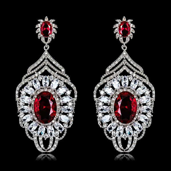 Picture of Unique Cubic Zirconia Luxury Dangle Earrings