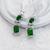 Picture of Irresistible Green Platinum Plated Dangle Earrings with Easy Return