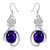 Picture of Eye-Catching Blue Cubic Zirconia Drop & Dangle Earrings with Member Discount