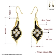 Picture of Best Cubic Zirconia Gold Plated Drop & Dangle Earrings