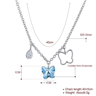 Picture of Unique Swarovski Element Butterfly Pendant Necklace