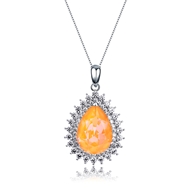 Picture of Eye-Catching Platinum Plated Casual Pendant Necklace with Member Discount