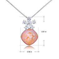 Picture of Zinc Alloy Swarovski Element Pendant Necklace from Certified Factory