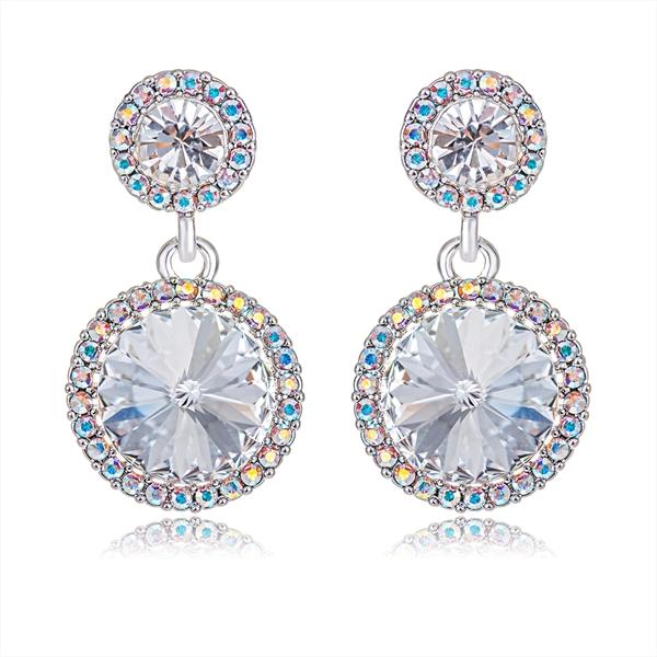 Picture of Zinc Alloy Platinum Plated Drop & Dangle Earrings with Unbeatable Quality