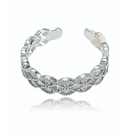 Show details for Modern Design Platinum Plated Cubic Zirconia Fashion Rings