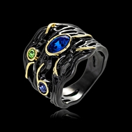 Picture of Low Cost Multi-tone Plated Classic Fashion Ring with Low Cost