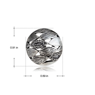 Picture of Sleek Classic Platinum Plated Stud Earrings