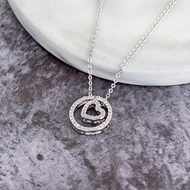 Picture of Delicate Platinum Plated Pendant Necklace with Full Guarantee