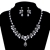 Picture of Copper or Brass Platinum Plated Necklace and Earring Set with Unbeatable Quality