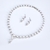 Picture of Unusual Medium White Necklace and Earring Set