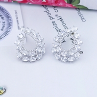 Picture of Great Value White Luxury Dangle Earrings for Girlfriend