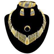 Picture of Hot Selling Gold Plated African Style 4 Pieces Jewelry Sets