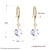 Picture of Fashion Cubic Zirconia Dangle Earrings with 3~7 Day Delivery