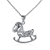 Picture of Nice Cubic Zirconia Platinum Plated Pendant Necklace