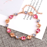 Show details for Shop Rose Gold Plated Artificial Crystal Fashion Bracelet with Wow Elements
