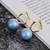 Picture of Top Swarovski Element Pearl Small Dangle Earrings