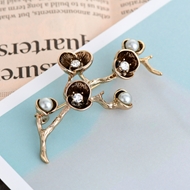 Picture of Trendy Gold Plated Artificial Pearl Brooche with Unbeatable Quality