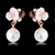 Picture of Need-Now Red Flower Dangle Earrings from Editor Picks