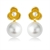 Picture of Hypoallergenic Rose Gold Plated White Dangle Earrings with Easy Return