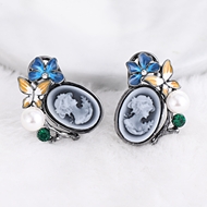 Picture of Zinc Alloy Enamel Stud Earrings at Great Low Price