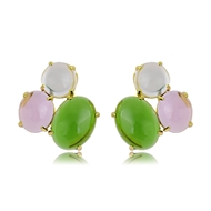 Picture of Zinc Alloy Colorful Stud Earrings in Exclusive Design