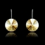 Show details for Charming Single Stone Platinum Plated Drop & Dangle