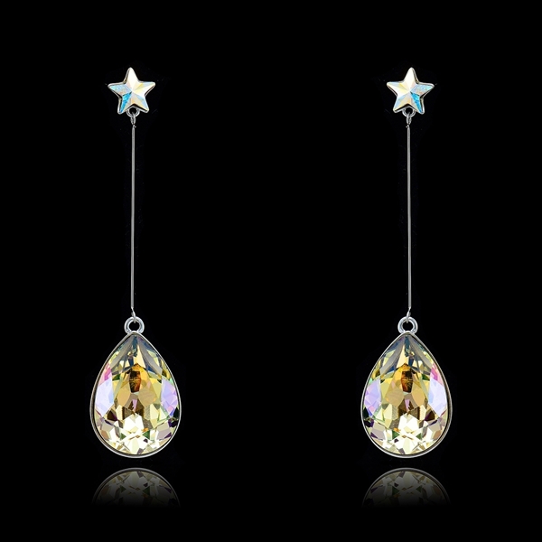 Picture of Diversified Swarovski Element Single Stone Drop & Dangle