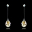 Show details for Diversified Swarovski Element Single Stone Drop & Dangle