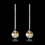Show details for Wonderful Small Swarovski Element Drop & Dangle