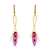 Picture of Zinc Alloy Artificial Crystal Dangle Earrings from Certified Factory