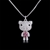 Picture of Eye-Catching Platinum Plated Bear Pendant Necklace with Member Discount