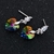 Picture of Brand New Colorful Platinum Plated Dangle Earrings with Full Guarantee