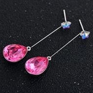 Picture of Eye-Catching Pink Fashion Dangle Earrings with Member Discount