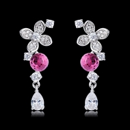 Picture of Zinc Alloy Small Dangle Earrings with Low MOQ