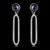 Picture of Hot Selling Black Platinum Plated Dangle Earrings from Top Designer