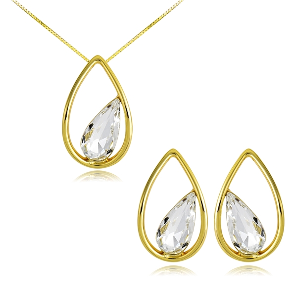 Picture of Hot Selling White Casual Necklace and Earring Set from Top Designer