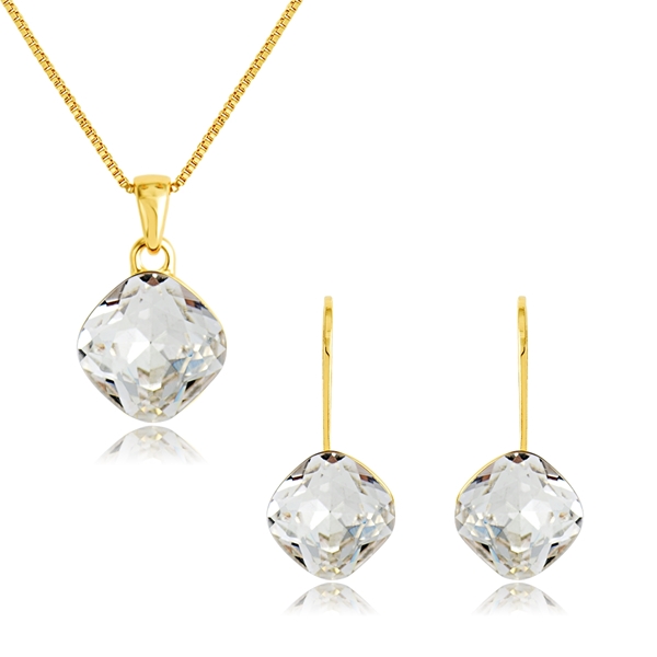 Picture of New Artificial Crystal Casual Necklace and Earring Set