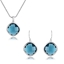 Show details for Low Cost Platinum Plated Artificial Crystal Necklace and Earring Set with Low Cost