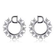 Picture of Delicate Cubic Zirconia Stud Earrings with Worldwide Shipping