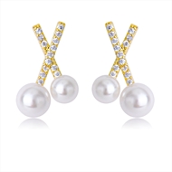 Picture of Impressive White Gold Plated Stud Earrings with Low MOQ