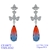 Picture of Fast Selling Colorful Cubic Zirconia Dangle Earrings from Editor Picks