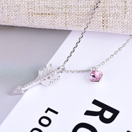 Show details for Amazing Swarovski Element Purple Pendant Necklace Show details for Amazing Swarovski Element Purple Pendant Necklace