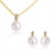 Picture of Unique Artificial Pearl Zinc Alloy Necklace and Earring Set