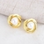 Picture of Unique Artificial Pearl White Stud Earrings